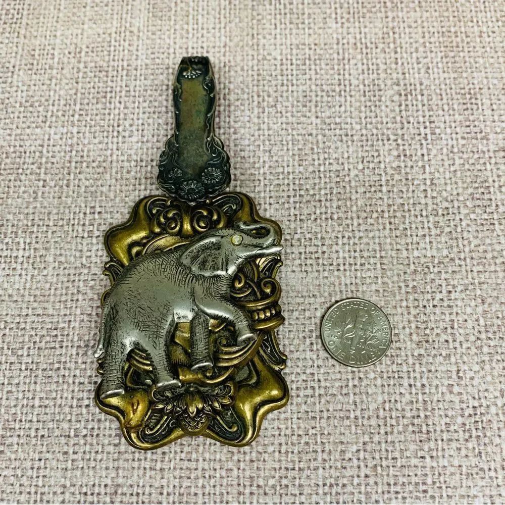 Artisan Made Spoon Elephant Pendant